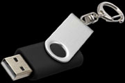 Chiavetta USB Rotate con portachiavi